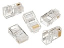 100x RJ-45 ZÁSTRČKA 8P8C RJ45 ZÁSTRČKY SVORKY - 100 ks.