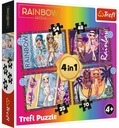 PUZZLE 4V1 MÓDNE BÁBIKY RAINBOW HIGH 207 EL