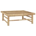 Záhradný stôl, 65x65x30 cm, bambus