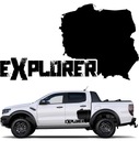 2x NÁLEPKA POLAND EXPLORER Mapa pre JEEP 110x60