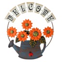 Prívesok Sun Flower Wall Flower Welcome Sign Office