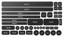 Ochranné nálepky karbónová fólia na bicykle, 40 ks
