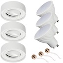 3x Halogénová lampa pod omietku MOVABLE + GU10 5W