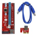 RISER 007S RED USB 3.0 PCI-E PCI 1x-16x SATA TAPE