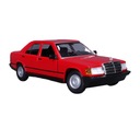 Bburago 18-21103 Mercedes-Benz 190E 1987 1:24 ČERVENÝ MODEL AUTA