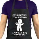 Čierna kuchynská zástera DARČEK KE DŇU DEDKOV