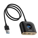 HUB BASEUS SQUARE ROUND USB 3.0 NA 4xUSB KÁBL 1m