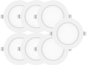 7x LED stropná panelová lampa 6W SLIM držiak lampy pre závesný strop