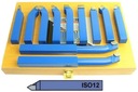 Nože - sústružnícky nôž 8x8mm + nôž ISO12R, sada 12 ks