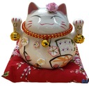 PRASIATKO Mačka Maneki-Neko Lucky Porcelán 12cm