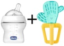 CHICCO ergonomická fľaša 150ml 0+ sada hryzákov na vodu CACTUS 4m+