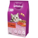 WHISKAS BEEF Krmivo pre dospelé mačky 14 kg ZDARMA