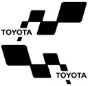 Nálepky TOYOTA šachovnicové 33cm 2ks _FARBY
