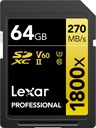 Lexar Pro SD karta 1800x SDXC U3 (V60) UHS-II 64GB