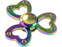 Hand Fidget Spinner metal Hearts zlatá metalíza