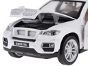 Kovové auto BMW X6 model v mierke 1:32 biele SUV svetlo zvuk ZA4606