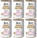 Brit Mono Protein Rabbit 6 plechoviek 400 g