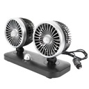 1ks ventilátory do auta Chladiaci ventilátor zapaľovača cigariet USB ventilátory do auta