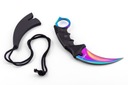 Karambit CS:GO Rainbow Fade, ostrý + puzdro