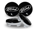 Ford Black Center Caps 54mm Sada 4ks 6M21-1003-AA