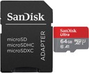 Pamäťová karta SanDisk micro SD 64 GB 140 MB/s A1/10