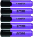 Zvýrazňovač Office Products skosený fialový x 5