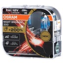 Výkonné laserové žiarovky H4 OSRAM Night Breaker +200 %