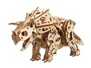 3D puzzle Dinosaurus Triceratops Ugears Mechanický model Pohyblivý drevený