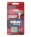 Gillette Sensor Blue3 žiletka + kazety 6ks ČERVENÁ