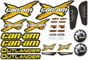 Nálepka Can-Am Outlander Decals 4 farby