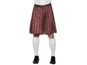 Kilt sukňa červený kostým škótskeho kostýmu