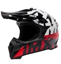 IMX FMX-02 prilba BLACK/WHITE/RED GLOSS Veľkosť XL