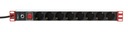 PDU Rack Power Strip 1U 250V/16A 8 x Schuko