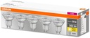 5x LED žiarovka GU10 HALOGEN 4,3W 50W 2700K OSRAM