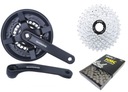 KĽUKA SHIMANO 301 48T + KAZETA 8 + REŤAZ = SET