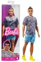 BÁBIKA BARBIE FASHIONISTAS KEN S HNEDÝMI VLASMI