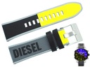 DIESEL DZT2012 kožený a látkový remienok 24 mm