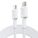 Biely kábel Silný USB kábel 60W USB-C - USB-C Typ C 2m napájanie