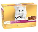 Purina Gourmet Gold Duo Delice zmes krmiva pre mačky 12