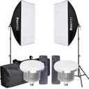 2 LAMPY SOFTBOX 50x70cm 1050W Nastaviteľné puzdro na diaľkové ovládanie