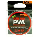 Mesh Stock Fox Slow Melt PVA Náplň úzka 25mm 5m Slow Melt