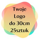 Nažehľovacia termonálepka s logom do 30 cm, 25 kusov