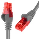 Kábel RJ45 CAT 6 U/UTP AWG24, šedý 7,5 m