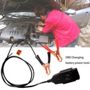 Kábel na výmenu batérie ECU vozidla 12V OBD s