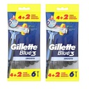 GILLETTE BLUE holiaci strojček 3 VRECKO 2 X 6 ks