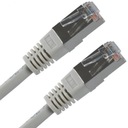 LAN FTP patch kábel, Cat.5e, RJ45 M - RJ45 M, 5 m, chránený, sivý,