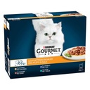 Purina Gourmet Mokré krmivo pre mačky, mix príchutí, 12x85g