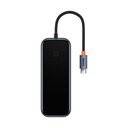 Baseus Adapter 4v1 Baseus Hub USB-C na 4xUSB 3.0 (tmavosivý) ]]