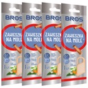 4x BROS vešiak odpudzujúci mole do šatníka s vôňou pomarančového kvetu