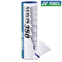 YONEX BADMINTON SHUTTLETS MAVIS 350 M350PW M stredná biela MEDIUM 6 ks